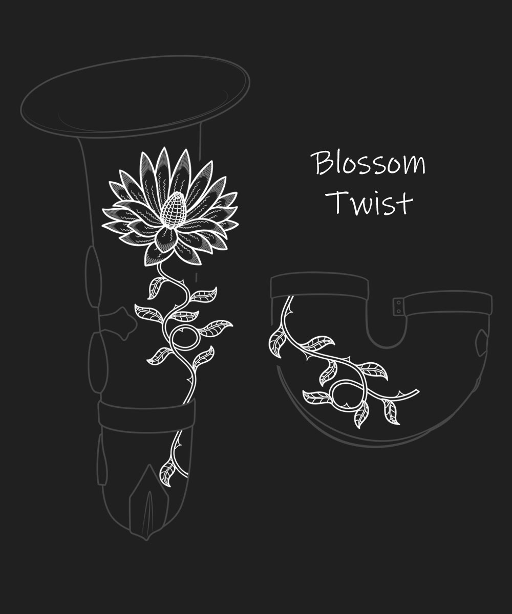 Blossom Twist Premium Engraving