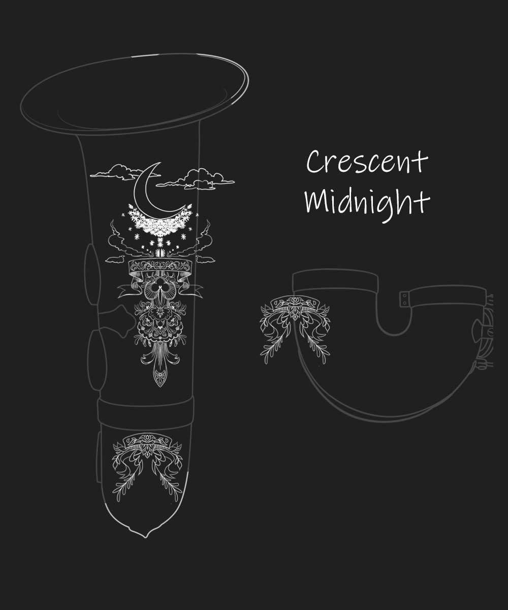 Crescent Midnight Premium Engraving