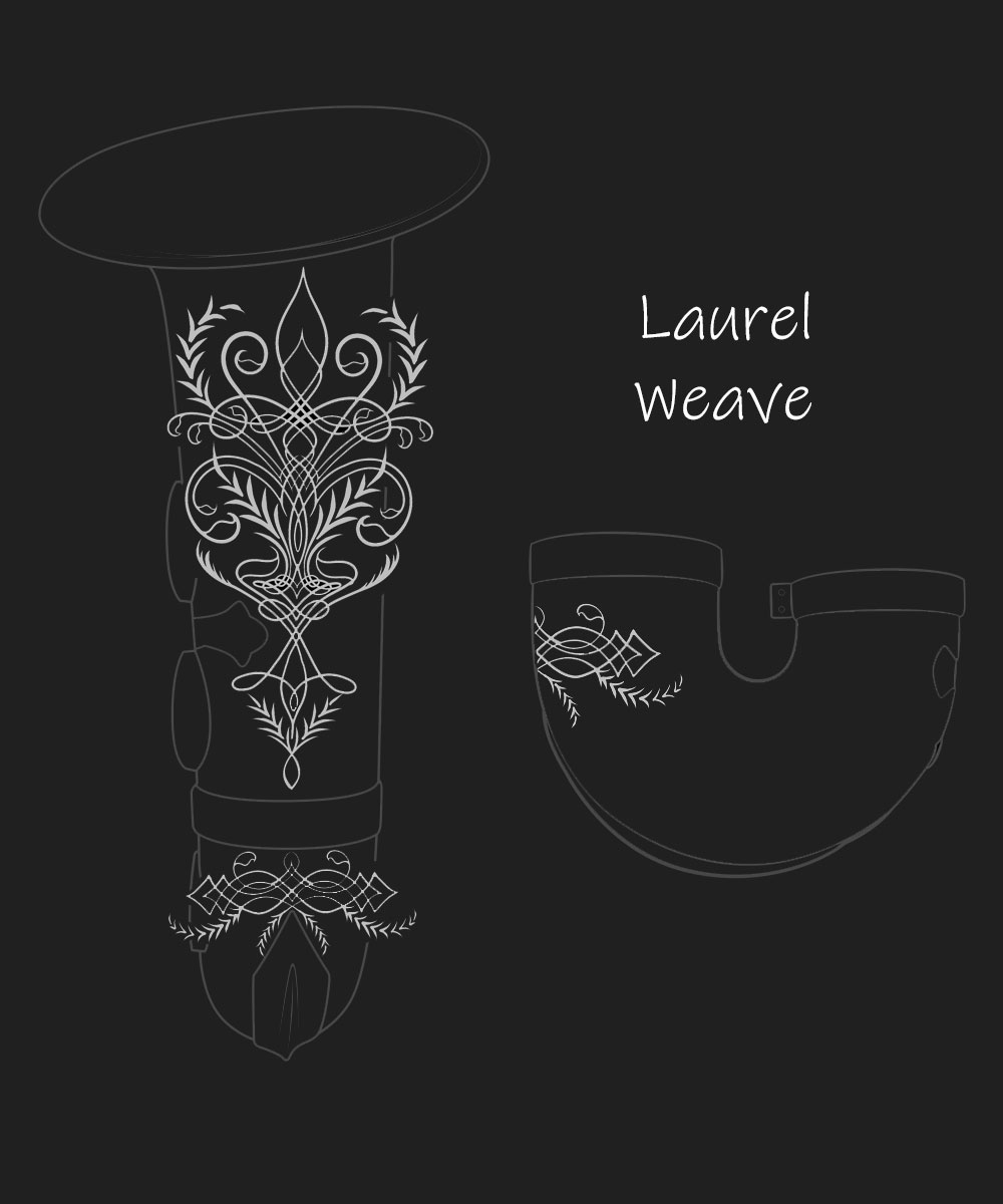 Laurel Weave Premium Engraving