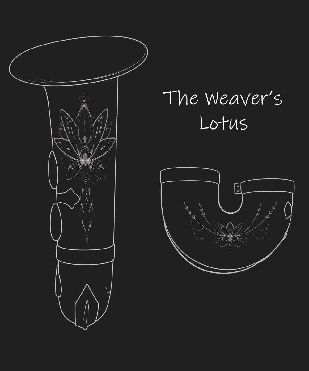 The Weaver's Lotus Premium Engraving