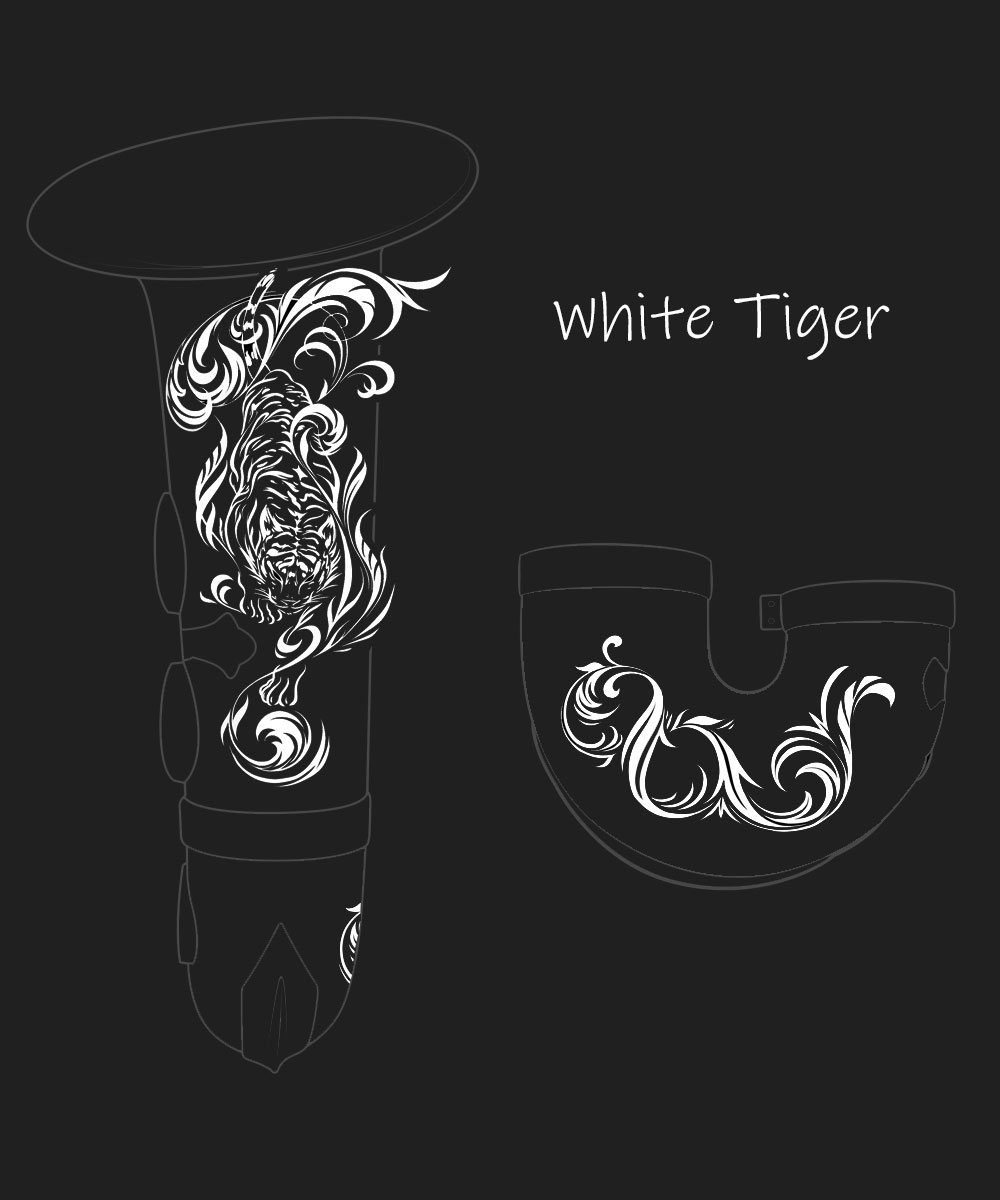 White Tiger Premium Engraving